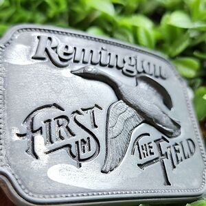 Remington Belt Canada Goose Buckle Original Sculpted By Sid Bell 1980